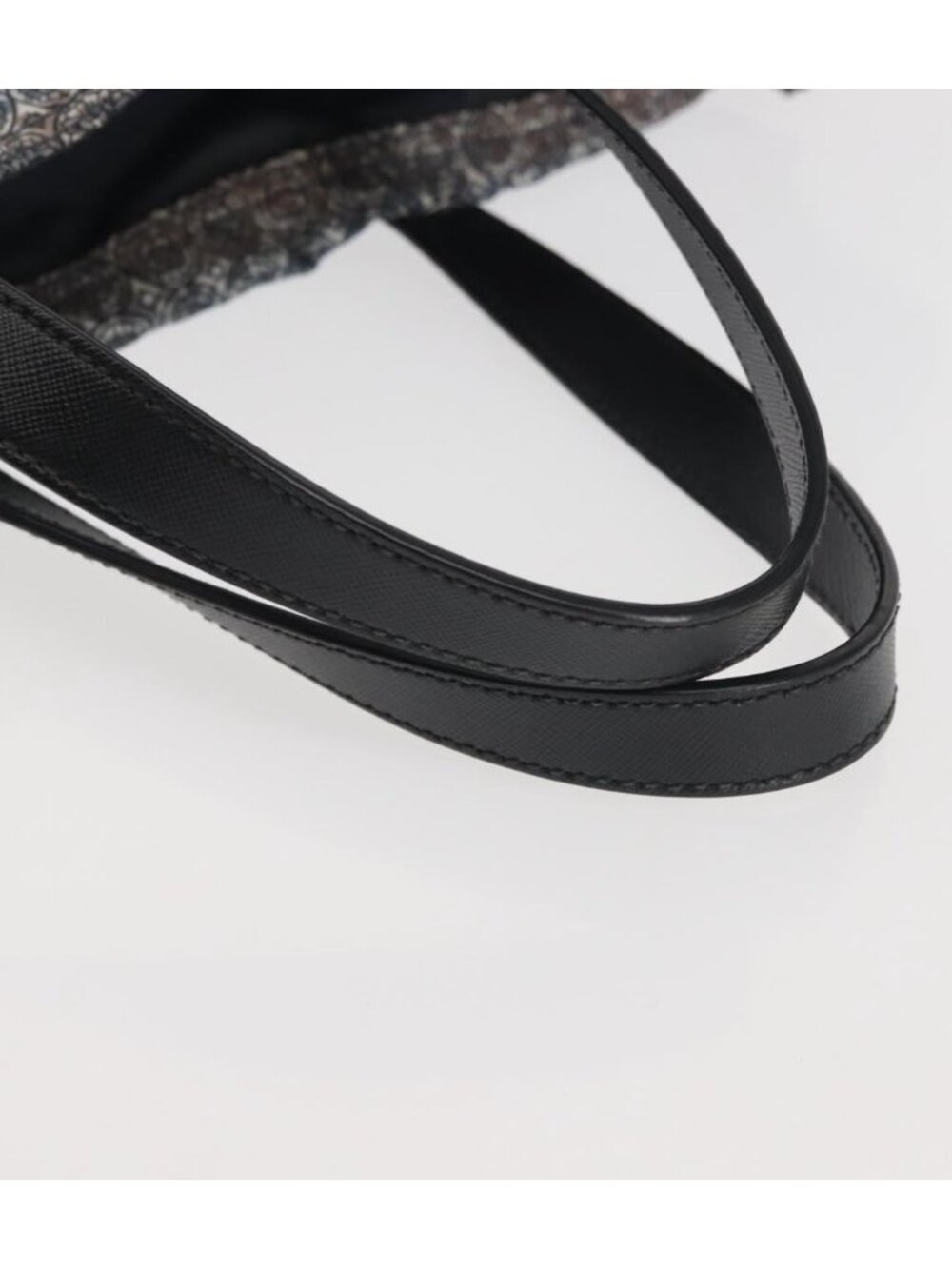 PRADA Tote Bag Nylon Blue Silver - Picture 4 of 14